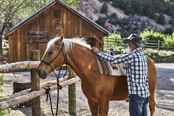 Horseback riding at Bishops Lodge Auberge Resorts Collection