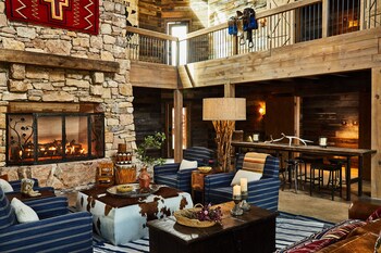 Room (Bunkhouse) | Egyptian cotton sheets, premium bedding, down comforters, pillowtop beds at Bishops Lodge Auberge Resorts Collection