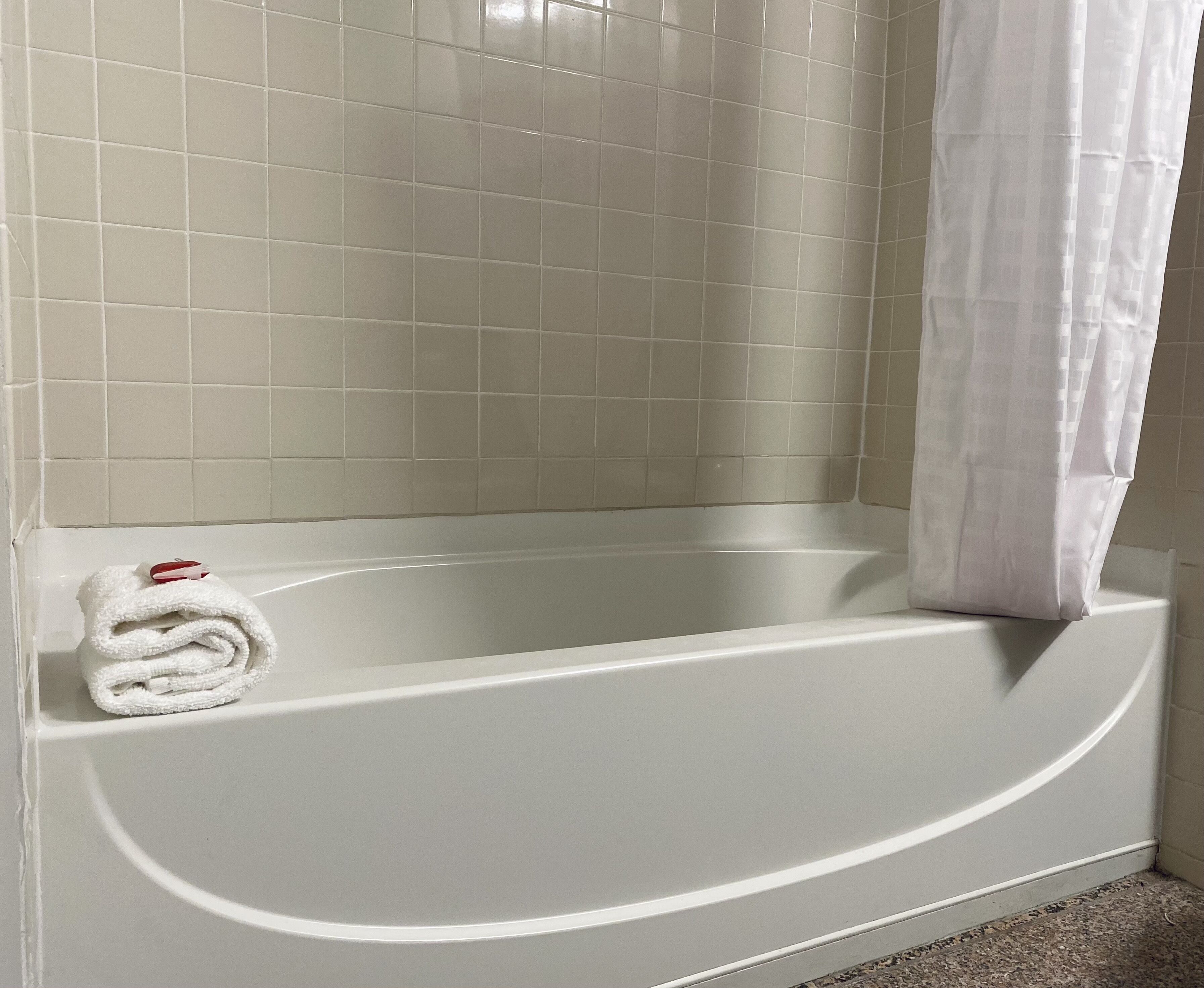 free toiletries, hair dryer, towels