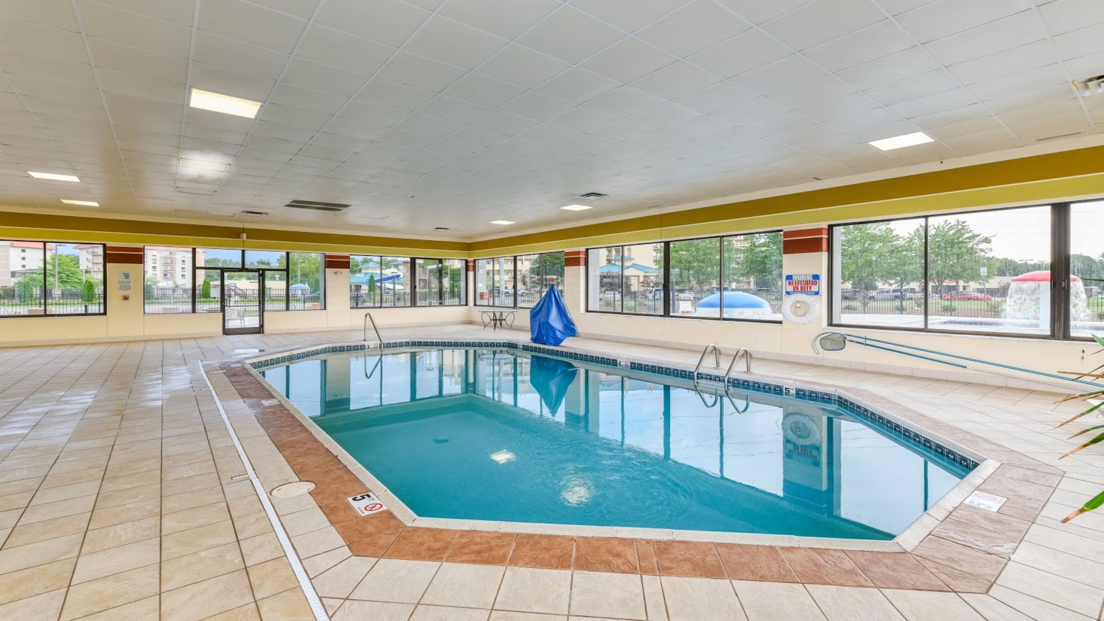 indoor pool, seasonal outdoor pool