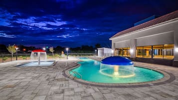 Indoor pool, seasonal outdoor pool