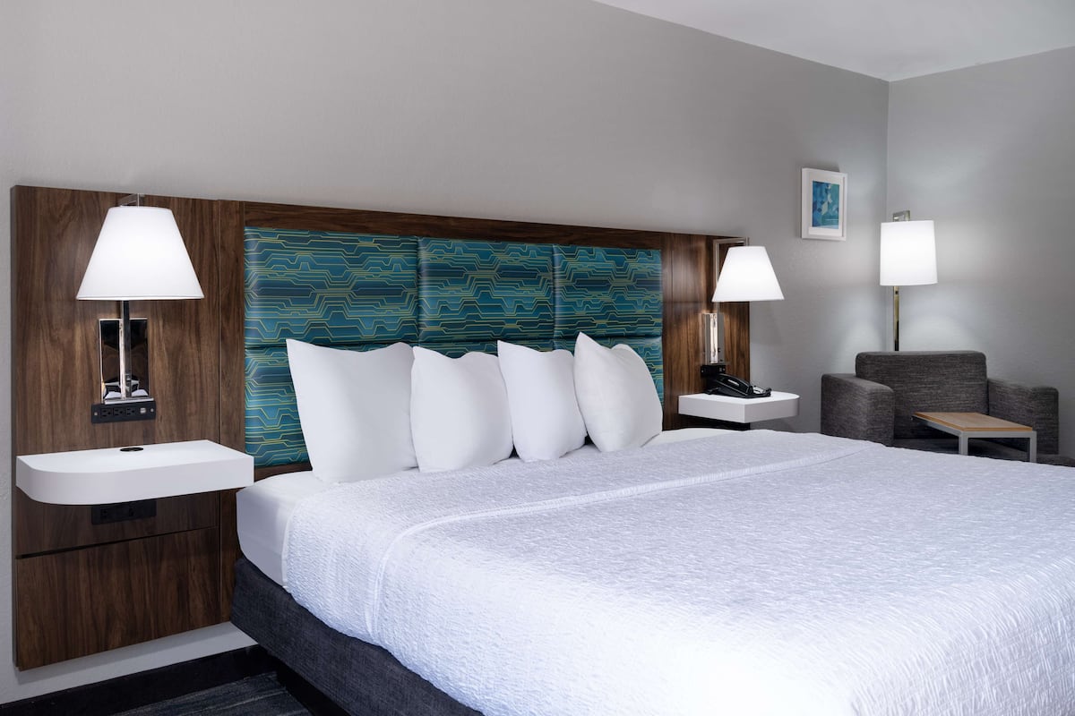 Suite, 1 King Bed, Non Smoking | Down comforters, in-room safe, desk, laptop workspace