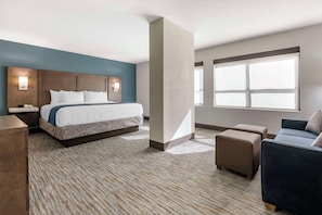 Suite, 1 King Bed, Non Smoking | Premium bedding, down duvets, pillow-top beds, in-room safe
