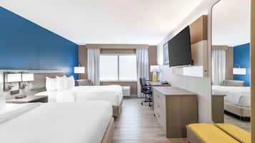 Habitación estándar, 2 camas Queen size, para no fumadores | Sábanas de algodón egipcio y ropa de cama de alta calidad