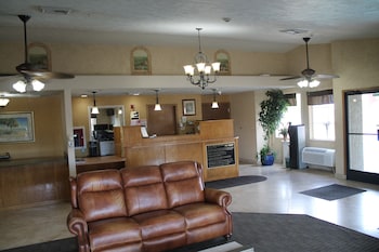 Sitting area in hotel lobby at Sunrise Inn Hotel