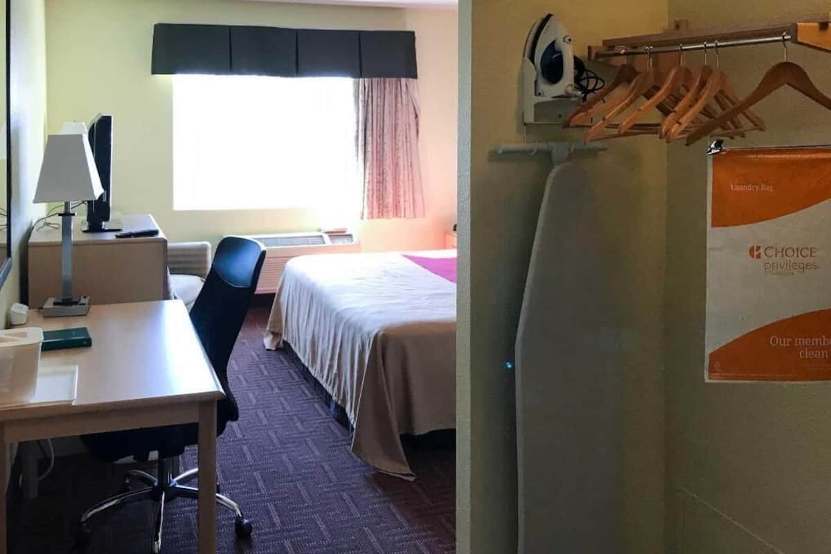 In-room safe, desk, iron/ironing board, free cribs/infant beds