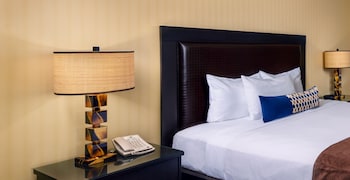 Pillowtop beds, desk, laptop workspace, blackout drapes at Boulder Station Hotel and Casino