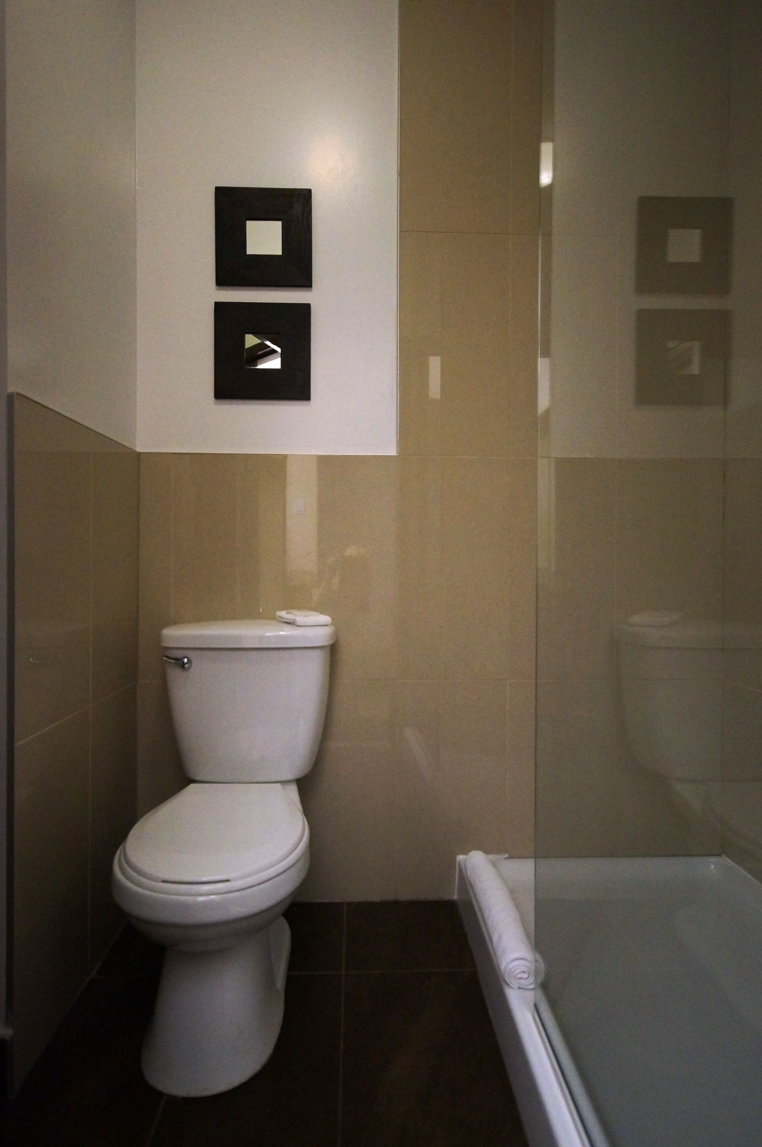 free toiletries, hair dryer, towels