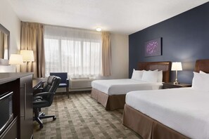 Standard Room, 2 Queen Beds | Desk, iron/ironing board, free WiFi, bed sheets