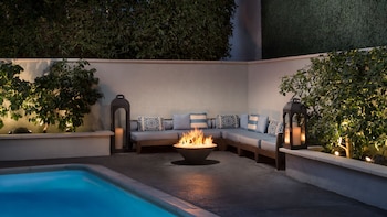 Fireplace at The Mosaic Hotel - Beverly Hills