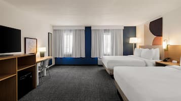 Room, 2 Queen Beds, Accessible (Hearing) | Desk, blackout drapes, iron/ironing board, free WiFi