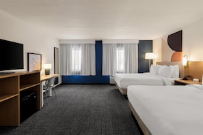 Room, 2 Queen Beds, Accessible (Hearing) | Desk, blackout drapes, iron/ironing board, free WiFi