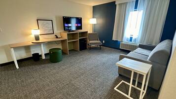 Suite, 1 Bedroom | Living area | TV