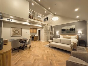 Presidential Studio Suite, Multiple Beds | Egyptian cotton sheets, premium bedding, down comforters, pillowtop beds