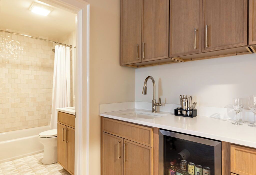 presidential studio suite, multiple beds | bathroom | shower, designer toiletries, hair dryer, towels