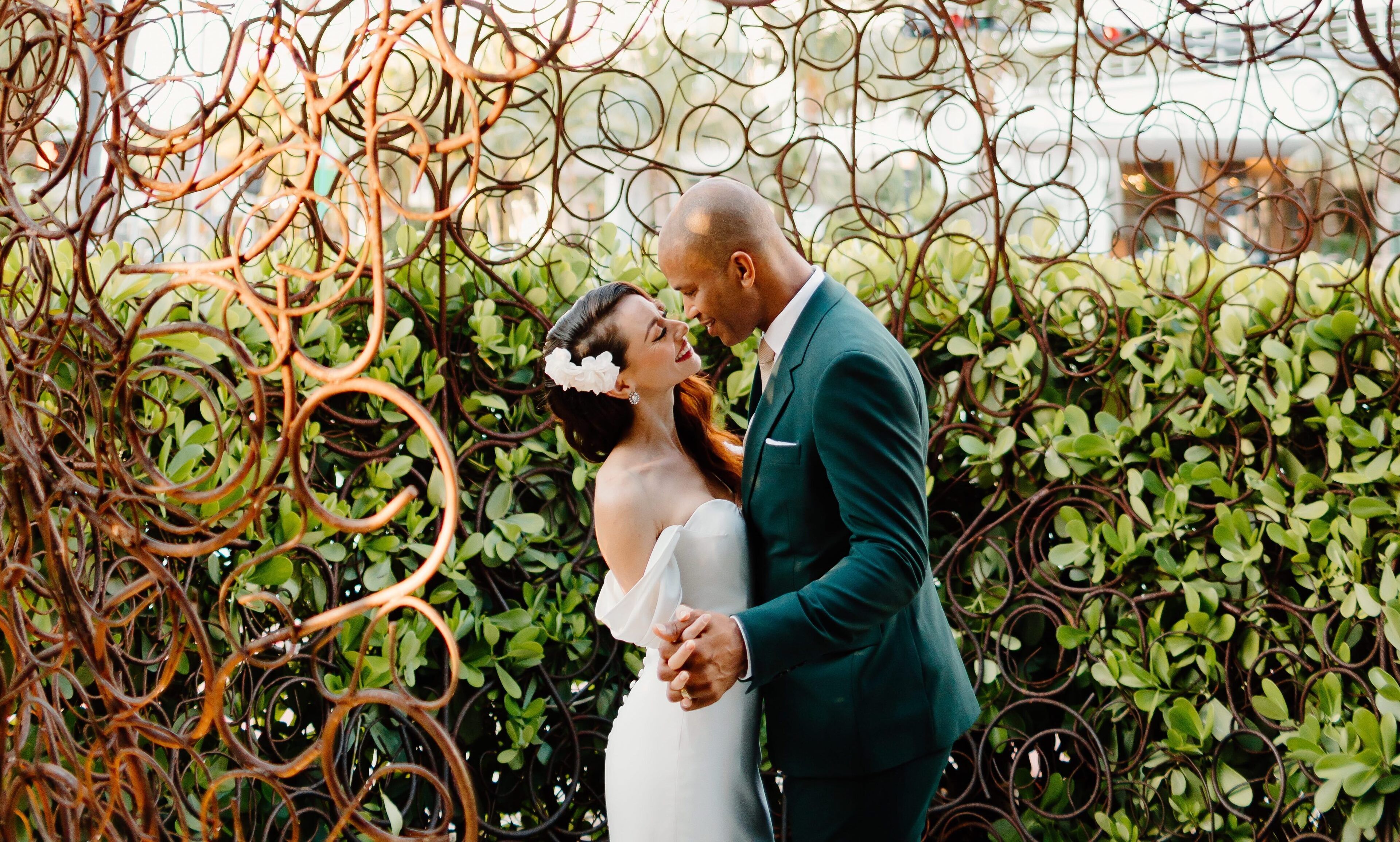 outdoor wedding area