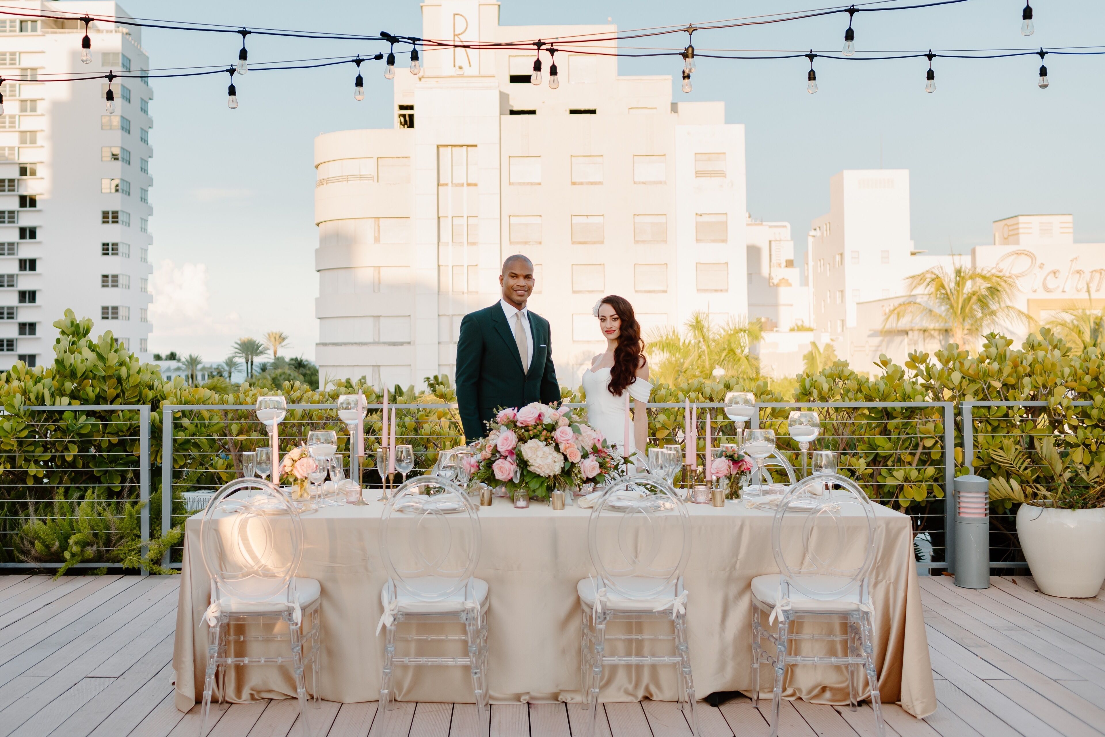outdoor wedding area