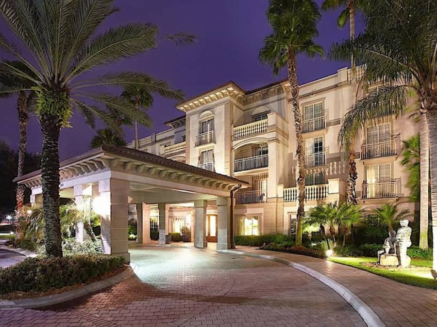 Front of property – evening/night