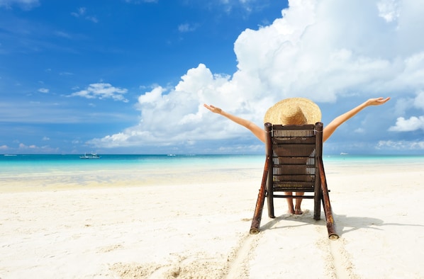 Vlak bij het strand