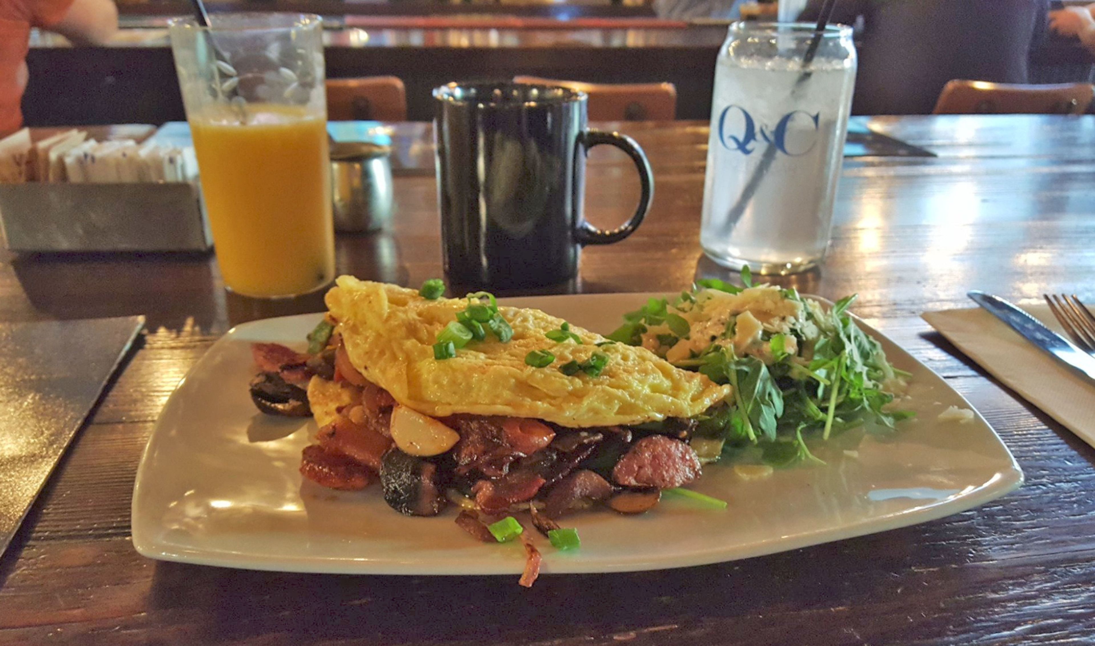 daily cooked-to-order breakfast for a fee