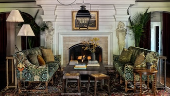 Hotel entrance and lobby at La Playa Hotel