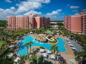 3 outdoor pools, a heated pool, cabanas (surcharge), pool umbrellas