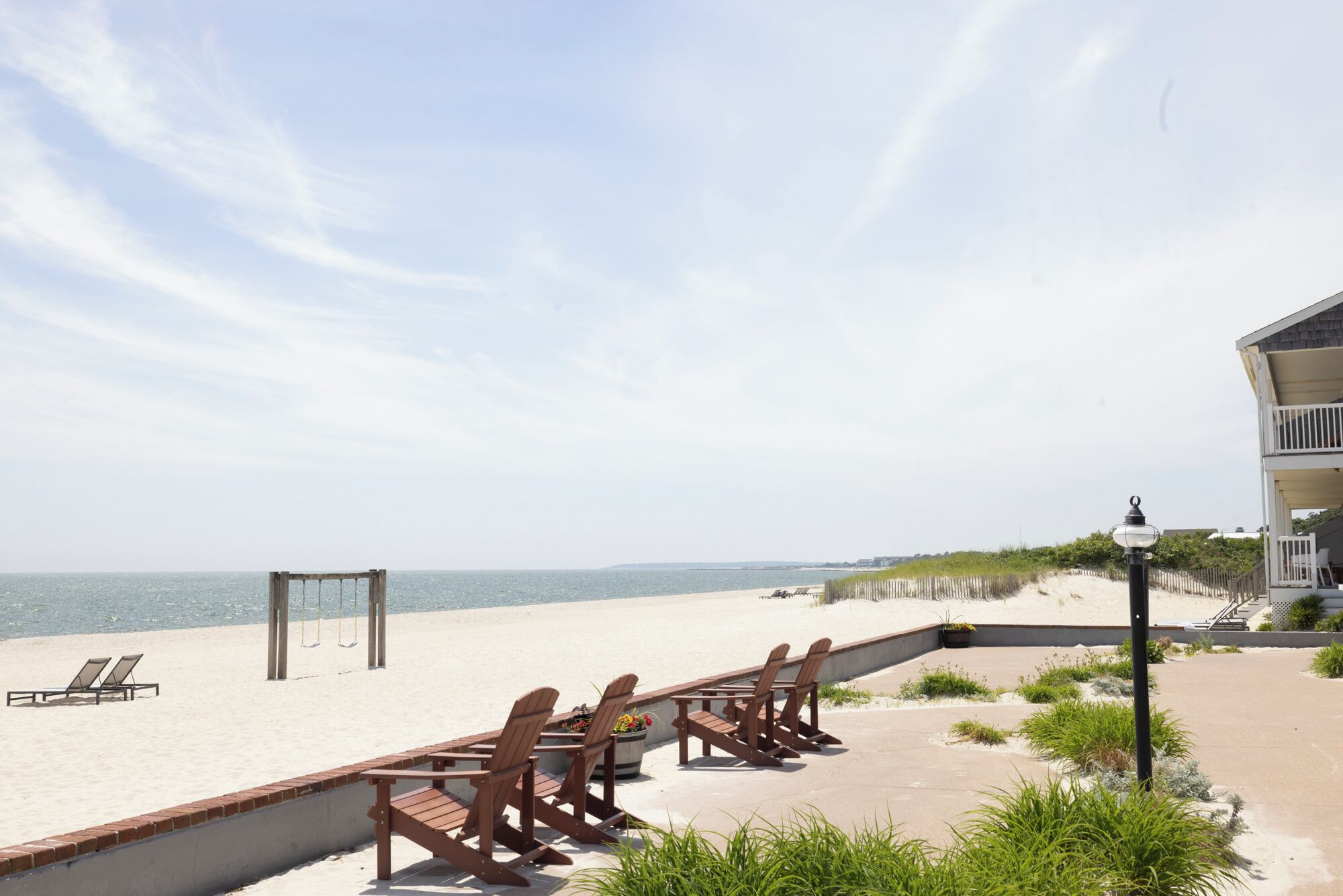 private beach, sun-loungers, beach umbrellas, beach towels