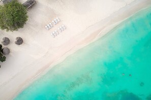 Perto da praia, areia branca