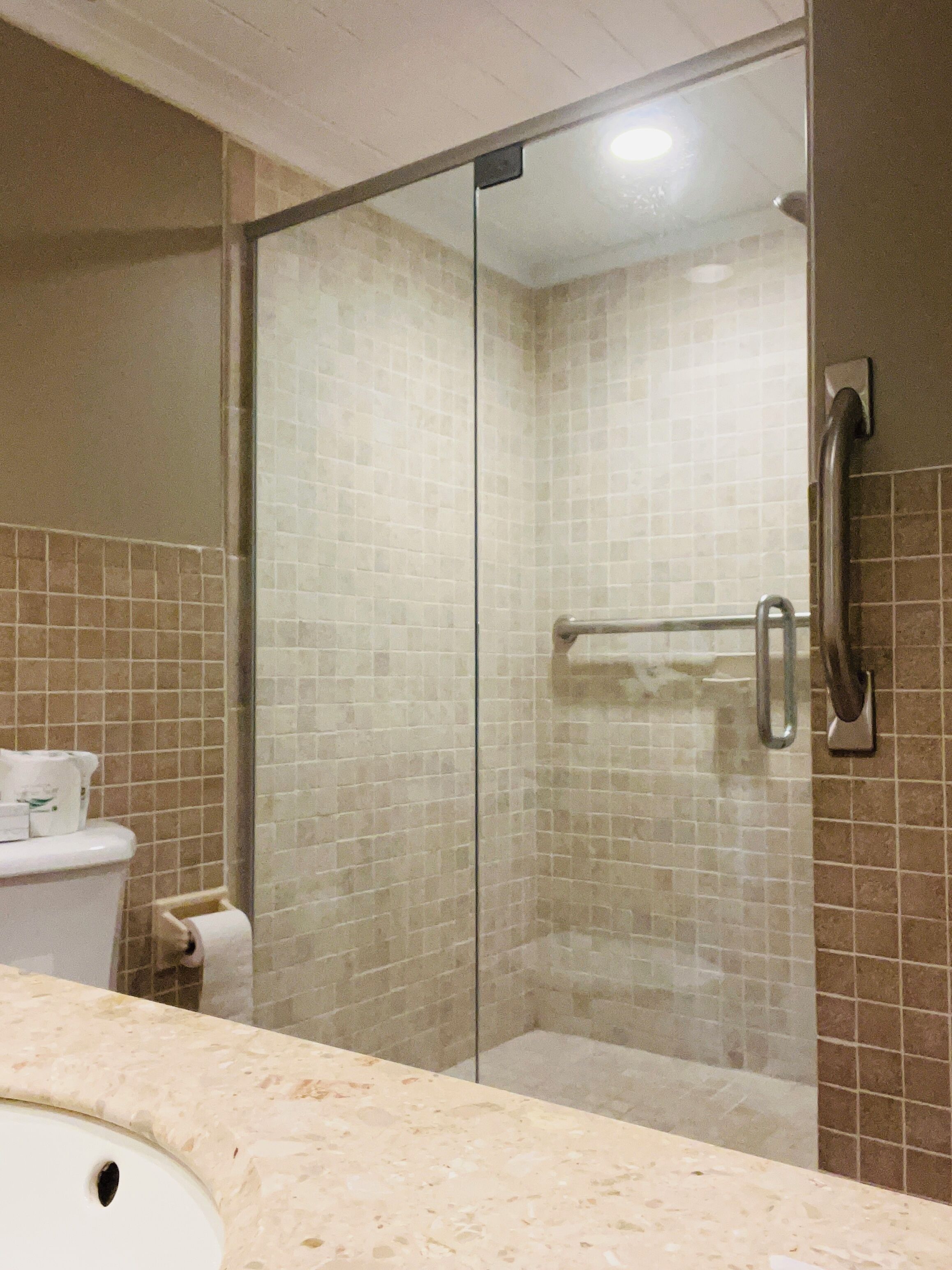 room, 1 king bed | bathroom | hair dryer, towels