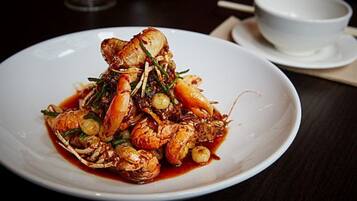 Dinner served, Korean cuisine