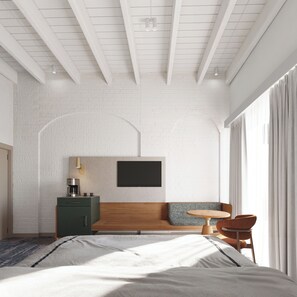 Ropa de cama de alta calidad, camas con pillow-top y minibar 