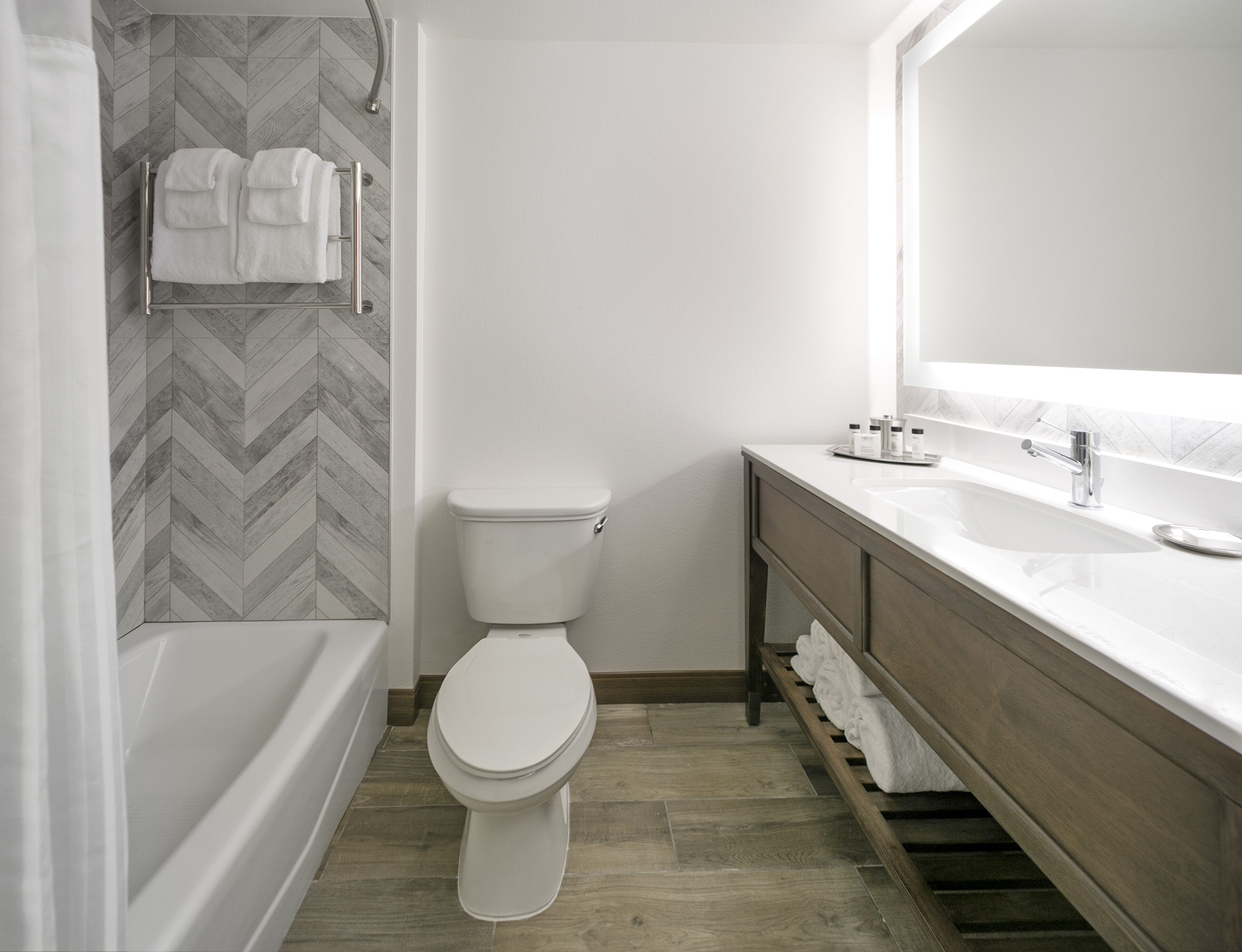 1 bedroom, desk, blackout curtains, iron/ironing board