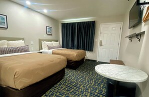 Standard Double Room, 2 Double Beds, Non Smoking | 1 bedroom, premium bedding, blackout drapes, iron/ironing board