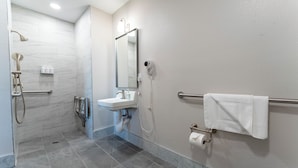 Standard Room, 1 Queen Bed, Accessible, Non Smoking | Bathroom | Shower, free toiletries, hair dryer, towels - The Grove At Pismo Beach (Pismo Beach)