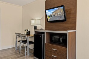 Standard Room, 2 Queen Beds, Non Smoking | Laptop workspace, blackout drapes, iron/ironing board, free WiFi