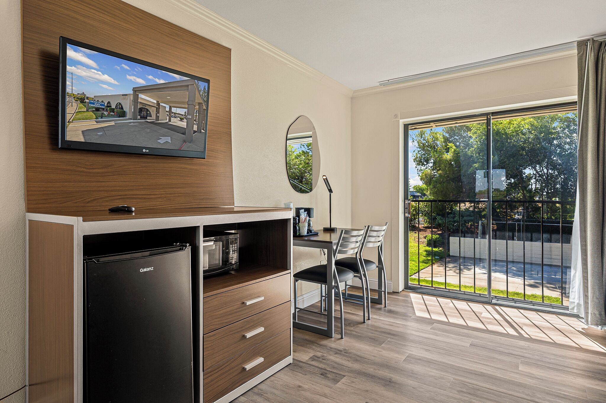 Standard Room, 2 Queen Beds, Non Smoking | Laptop workspace, blackout curtains, iron/ironing board, free WiFi