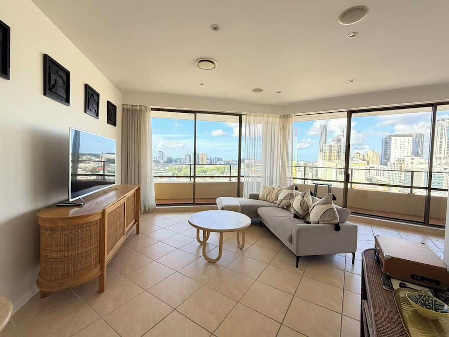 Superior Apartment | Living area | 32-inch LCD TV with digital channels, TV, DVD player