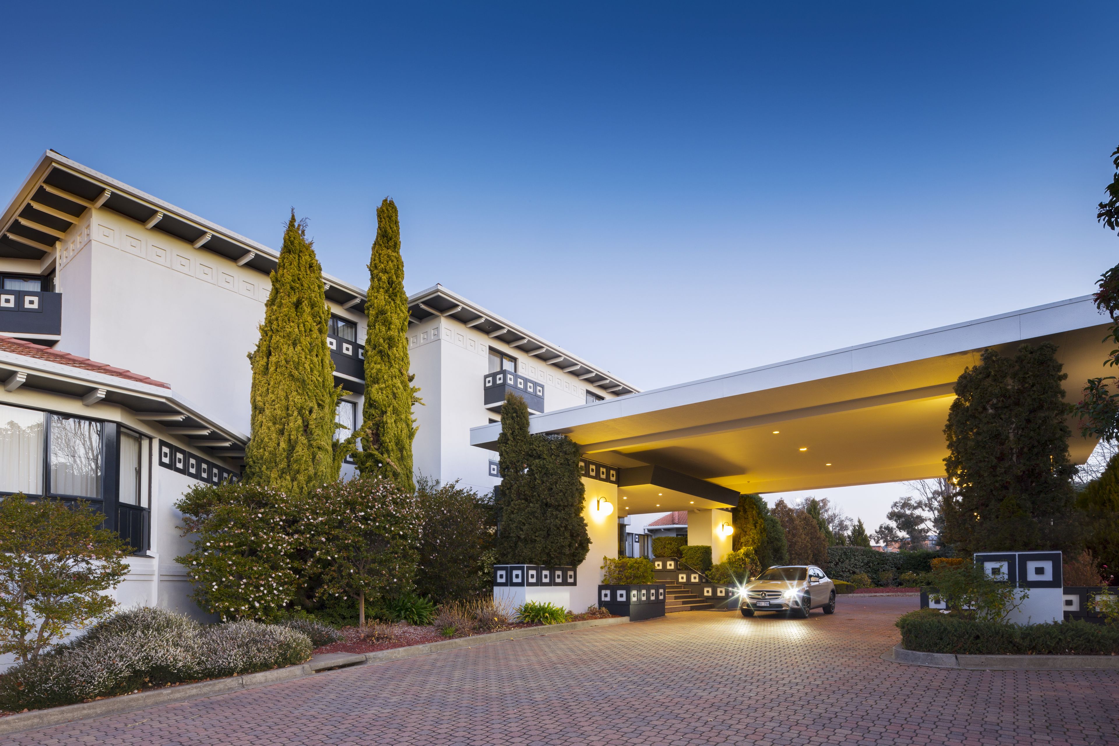 Front of property - evening/night