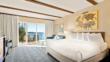 Junior Suite, 1 King Bed, Bay View | In-room safe, desk, laptop workspace, iron/ironing board