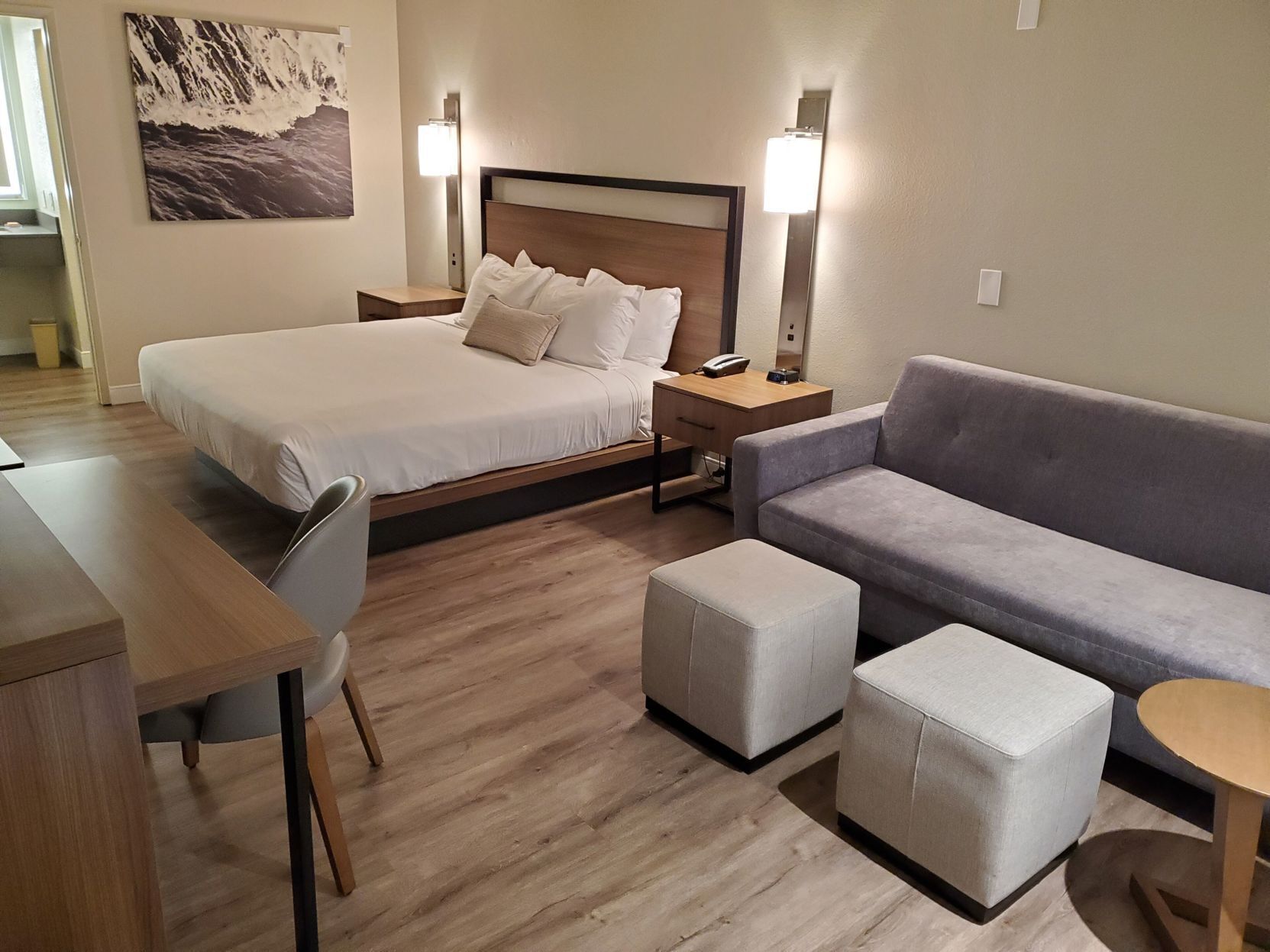 Pillowtop beds, in-room safe, desk, iron/ironing board