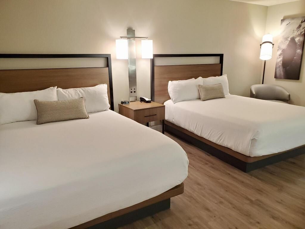 Pillowtop beds, in-room safe, desk, iron/ironing board