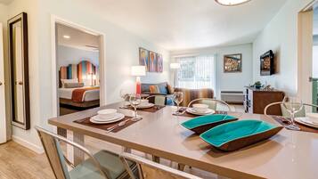 Minibar, iron/ironing board, WiFi, bed sheets