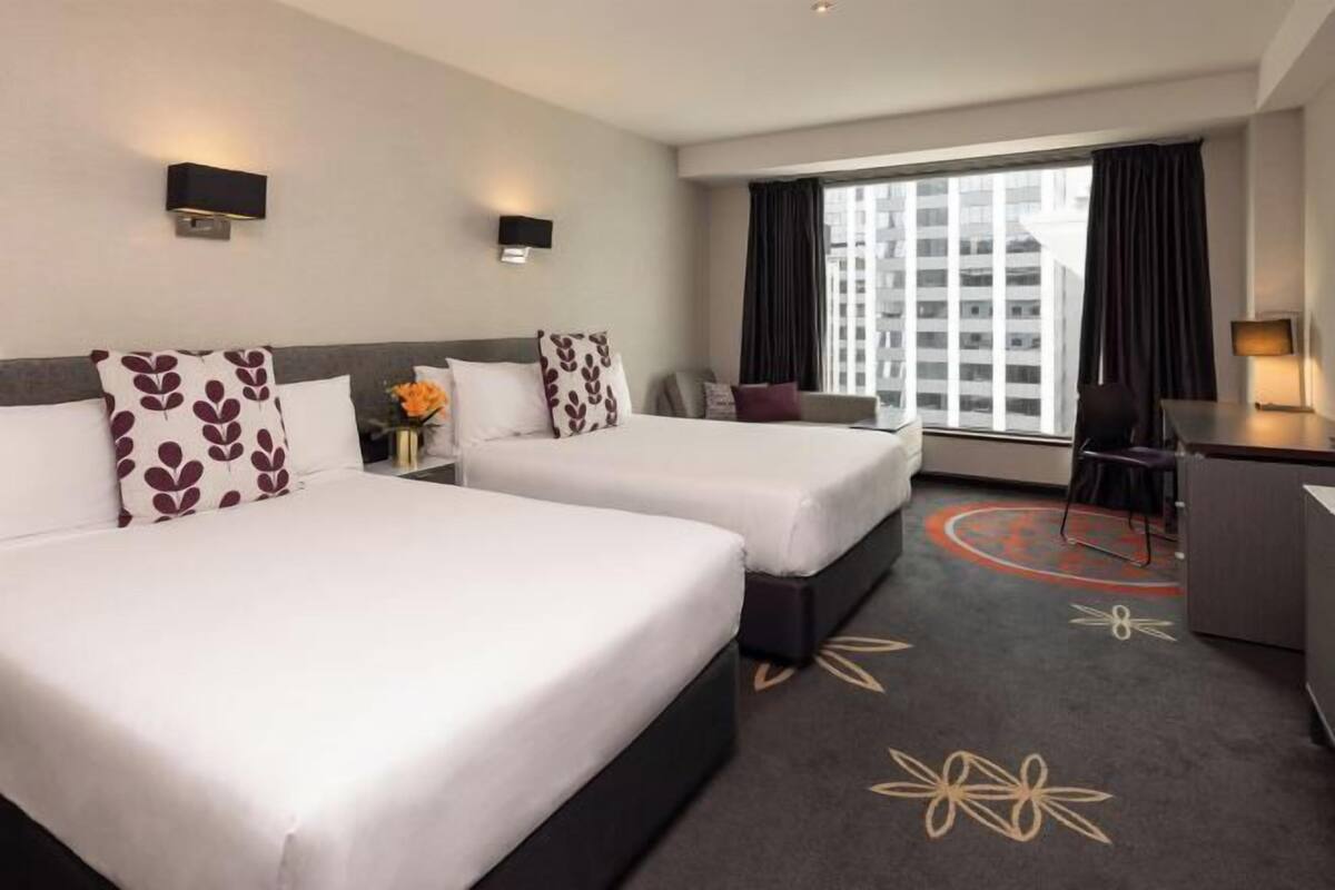 In-room safe, desk, laptop workspace, iron/ironing board