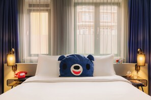 Coffres-forts dans les chambres, bureau, rideaux occultants