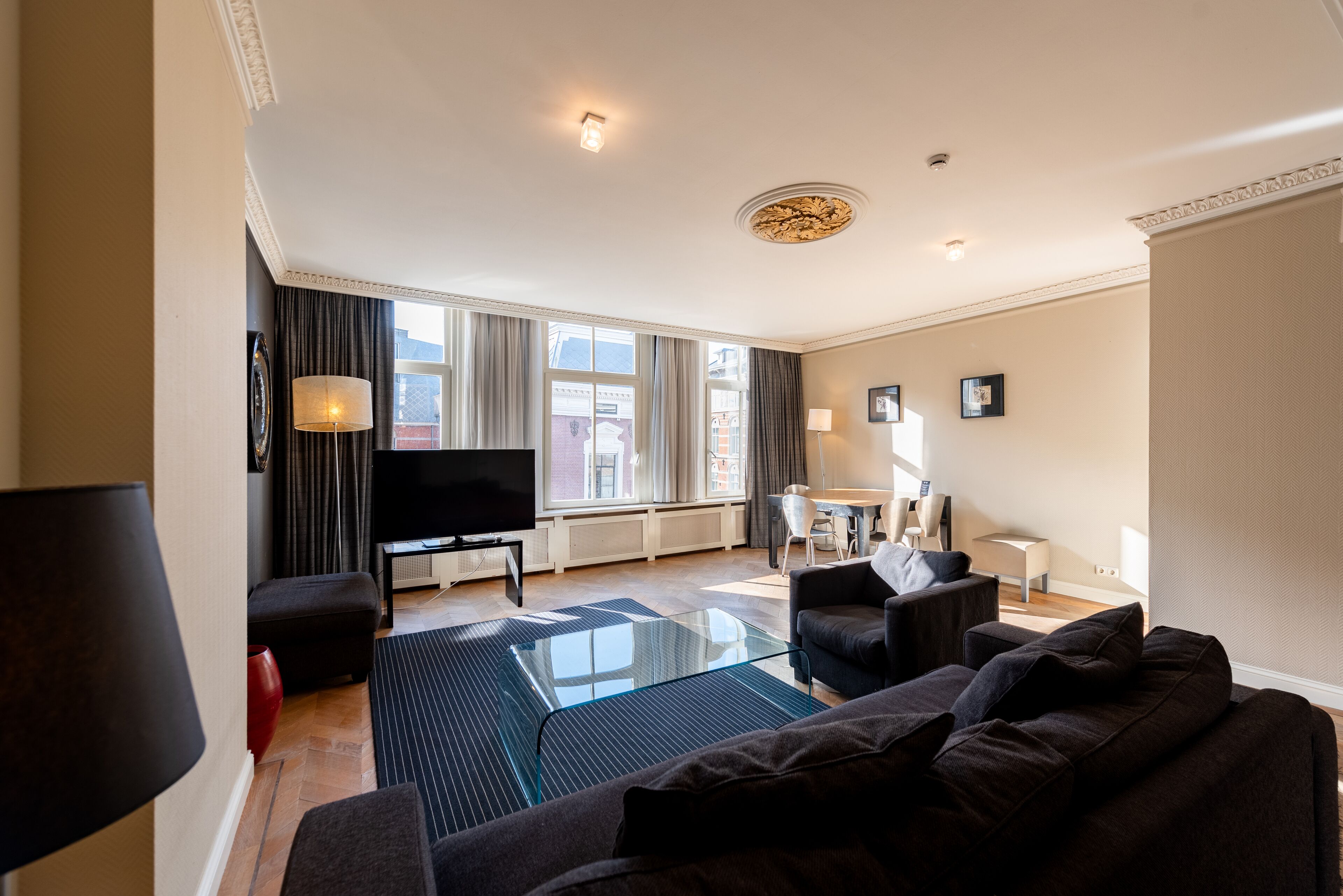 Appartement, 1 slaapkamer (Amsterdam) | Woonruimte | Een flatscreentelevisie