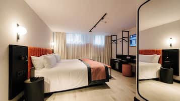 1 quarto, roupas de cama premium, frigobar, cofres nos quartos