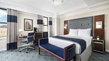 Rom – executive, 1 queensize-seng | Sengetøy av topp kvalitet, senger med overmadrass og safe på rommet