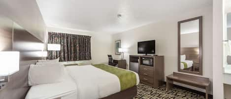 Standard Room, 1 King Bed, Non Smoking | Individually furnished, desk, laptop workspace, blackout drapes