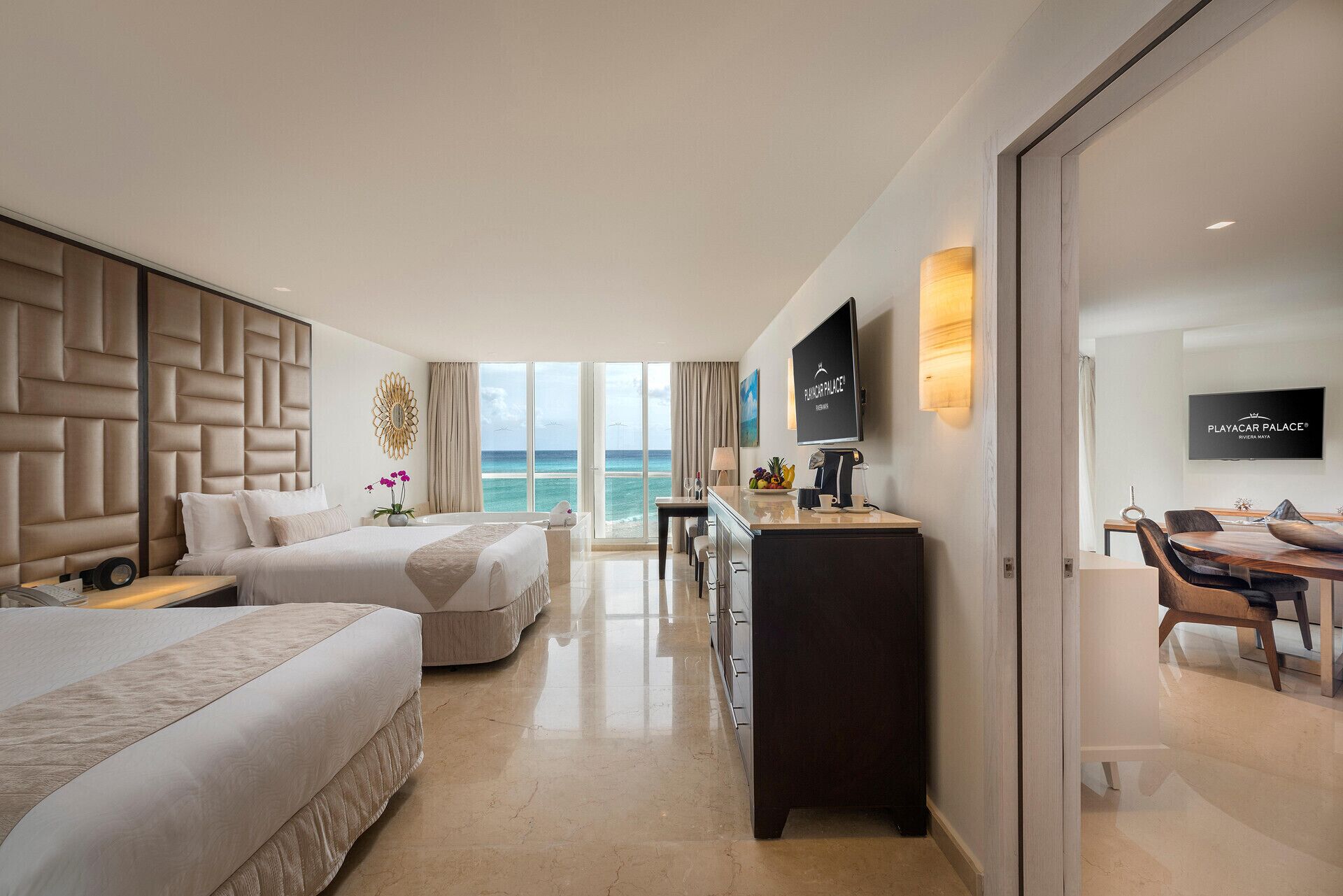 Roba de llit d'alta qualitat i minibar gratuït 