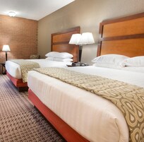 Escritorio, espacio para trabajar con laptop y cortinas blackout 